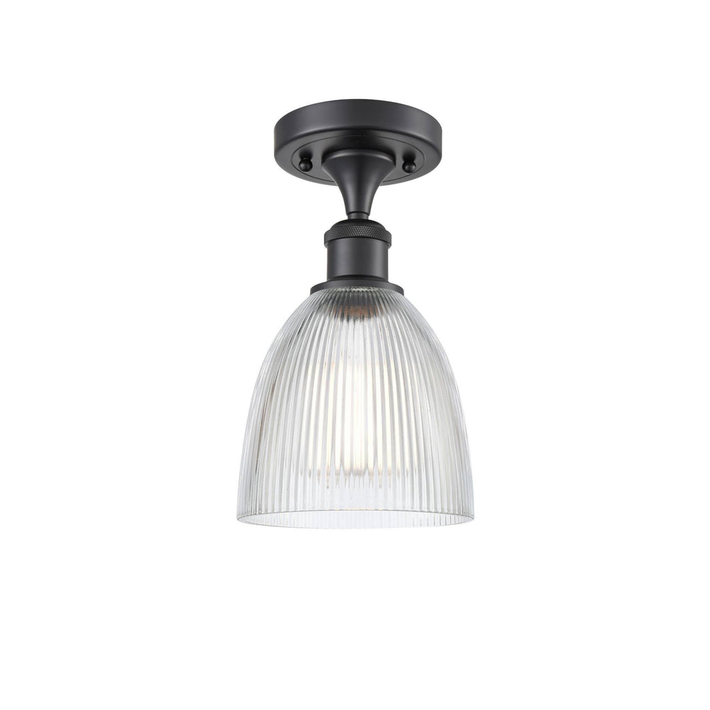 Matte Black 1 Light Semi-Flush Mount Z7450