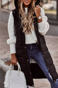 Solid Patchwork Hooded Collar Outerwear W755