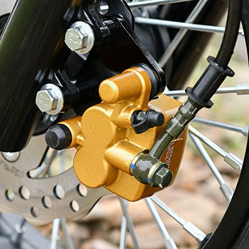 Disc Brake Master Cylinder Caliper with Brake Pad Assembly for 50cc 70cc 90cc 110cc 125cc Dirt Bike A3479