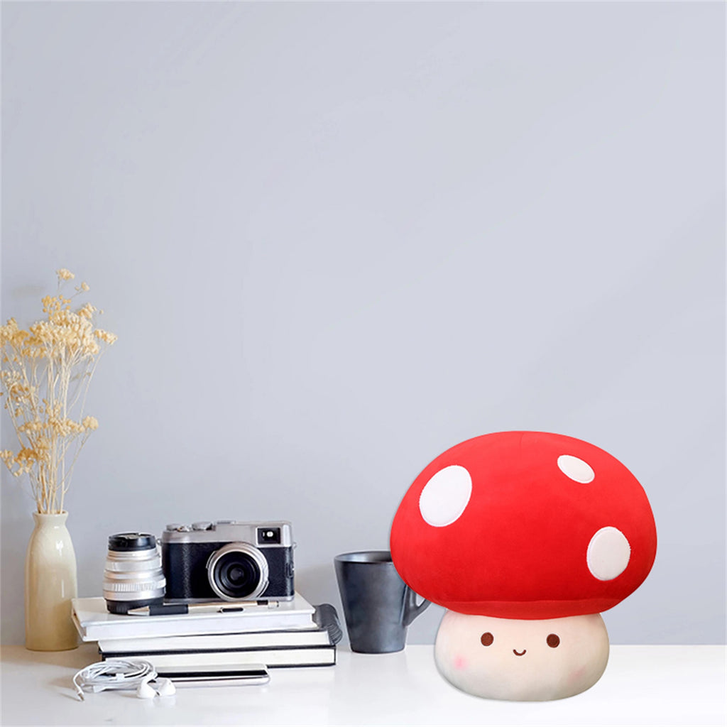 Mushroom Shaped Plush Toy Reversible Soft Stuffed Doll Z854076