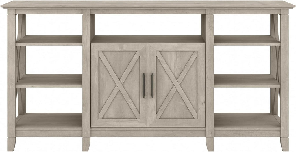 Washed Gray TV Stand with Storage W143