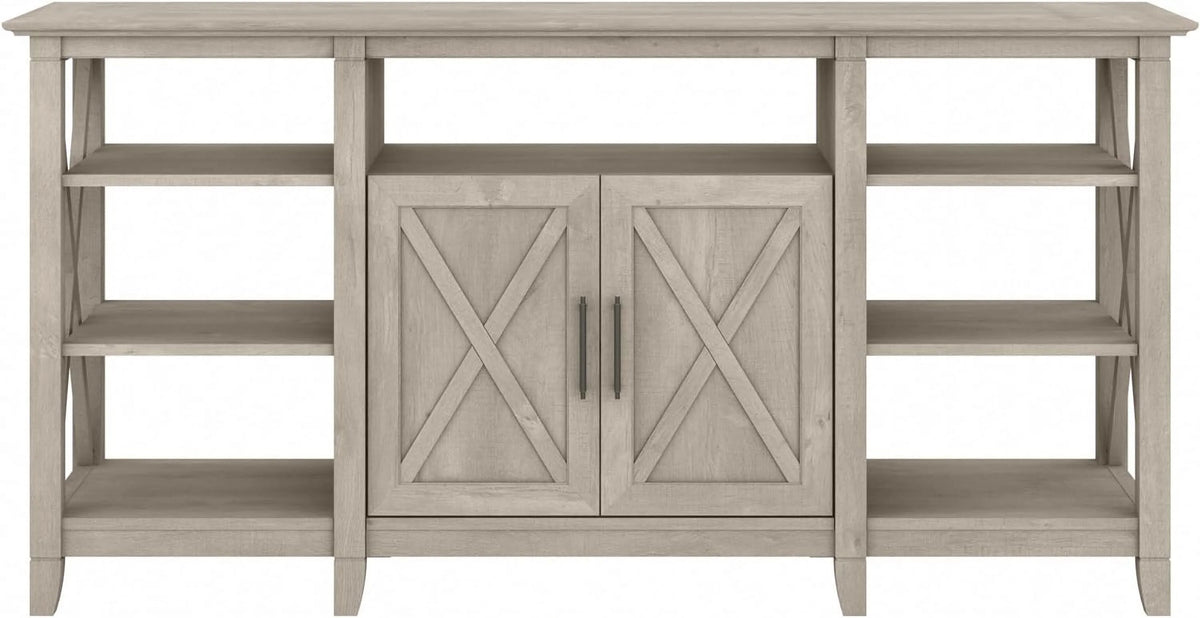 Washed Gray TV Stand with Storage W143