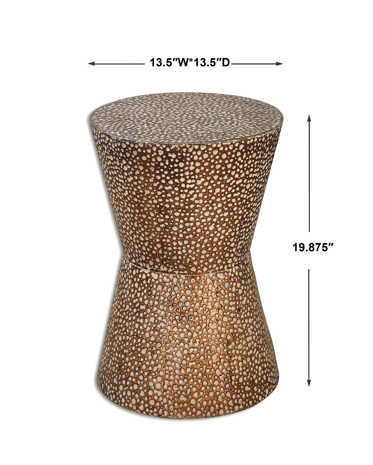19.88 inch Drum Shaped Accent Table W125135
