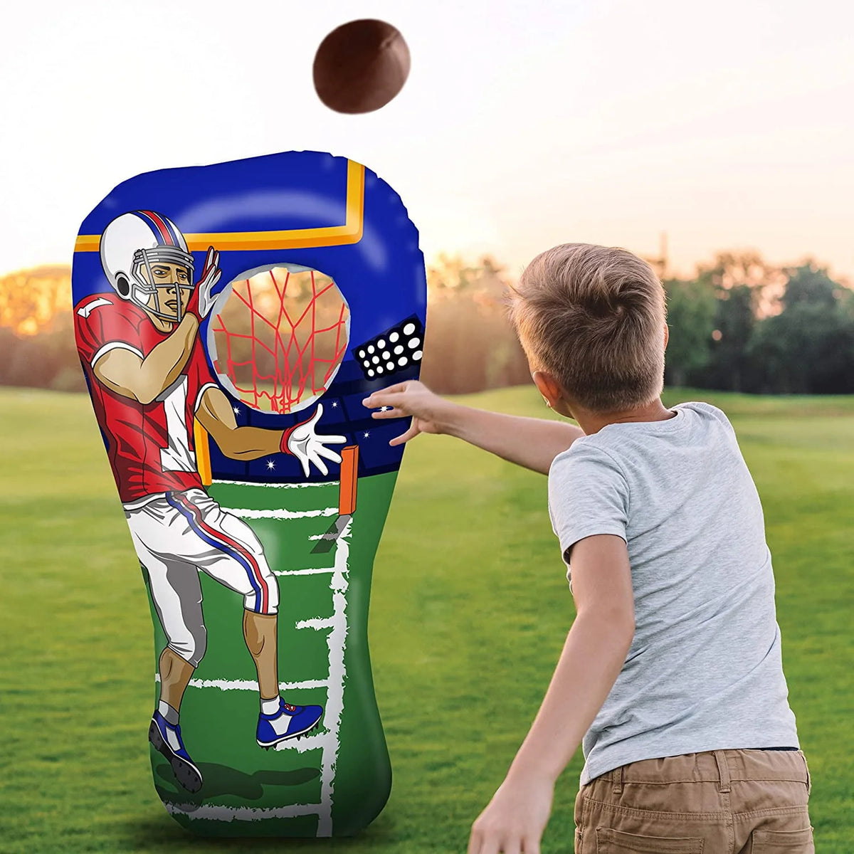 Inflatable Football Toss Target Party Game C66832