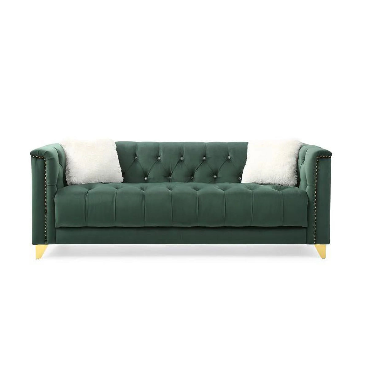 Green Velvet 3Pc Upholstery Living Room Set Z655212
