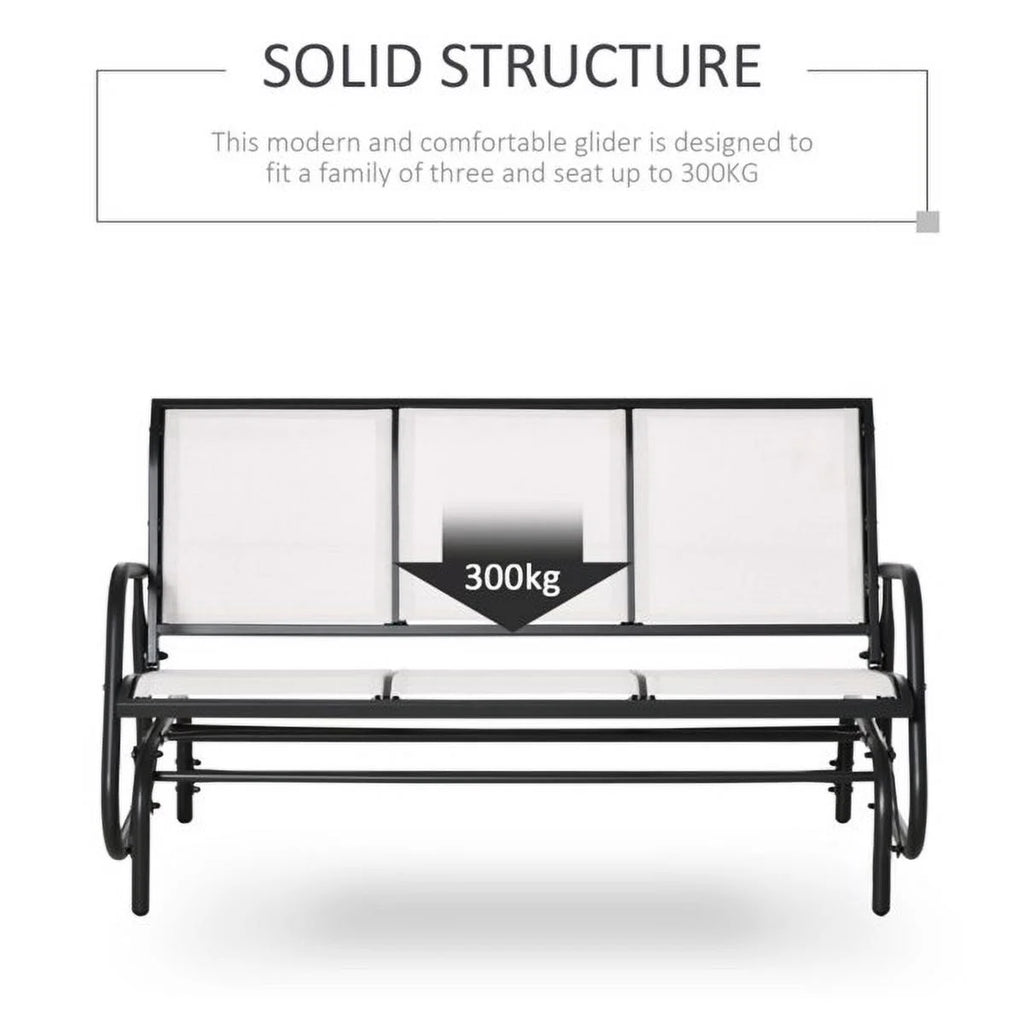 Outdoor Glider Bench 3-Person Rocking Chair L781