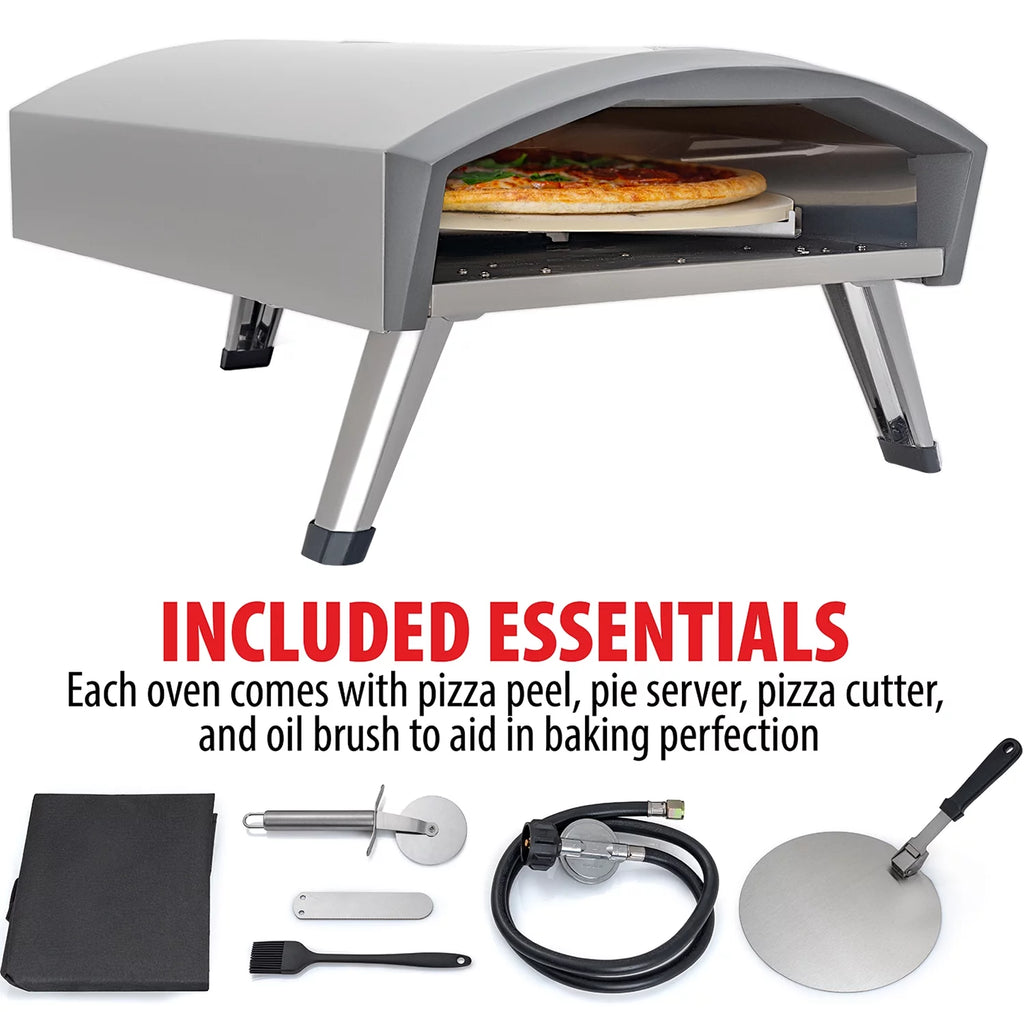 Portable Gas Pizza Oven with Baking Stone E878268