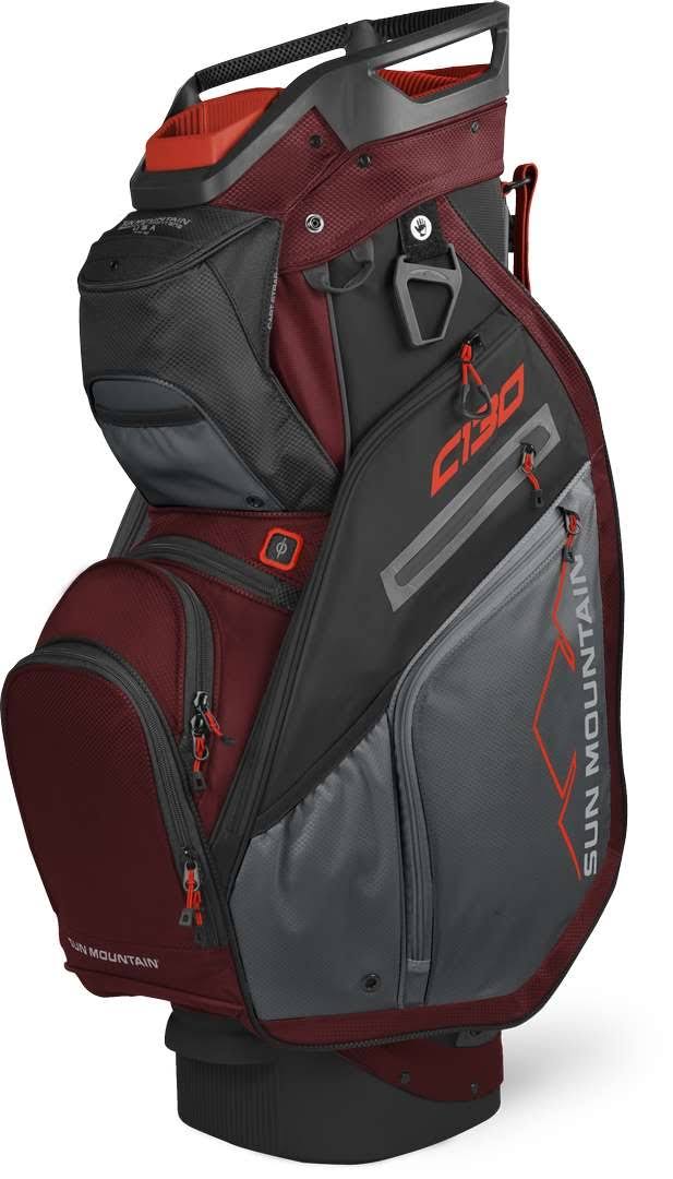 Black Charcoal White Red Cart Bag I71150