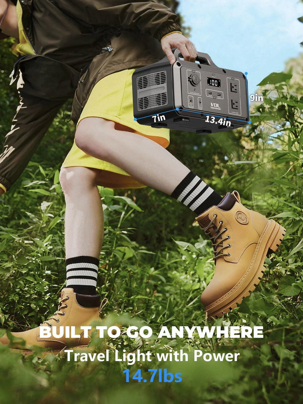 Portable Power Station 800W 510Wh Solar Generator W9582