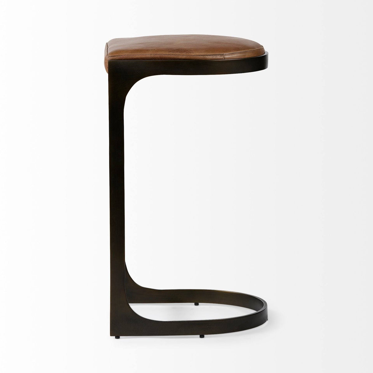 Brown Metal Bar Stool L339530
