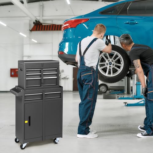 4 Drawer Rolling Tool Chest with Wheels and Lock N69143