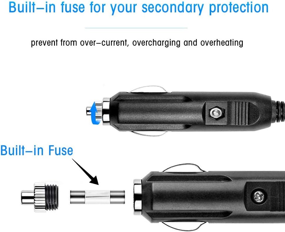 96W 6 Port QC3.0 USB Car Charger Adapter, Pack of 2 U4405