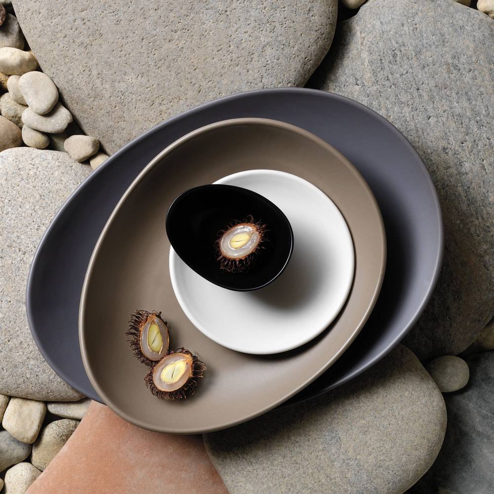 Porcelain Coupe Plate - 12/Case K379