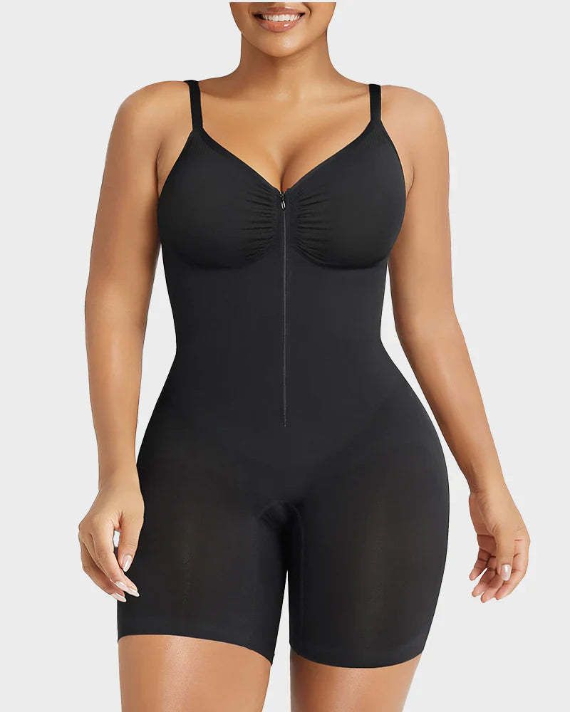 Women's Tummy Control Zip Bodysuit O90433