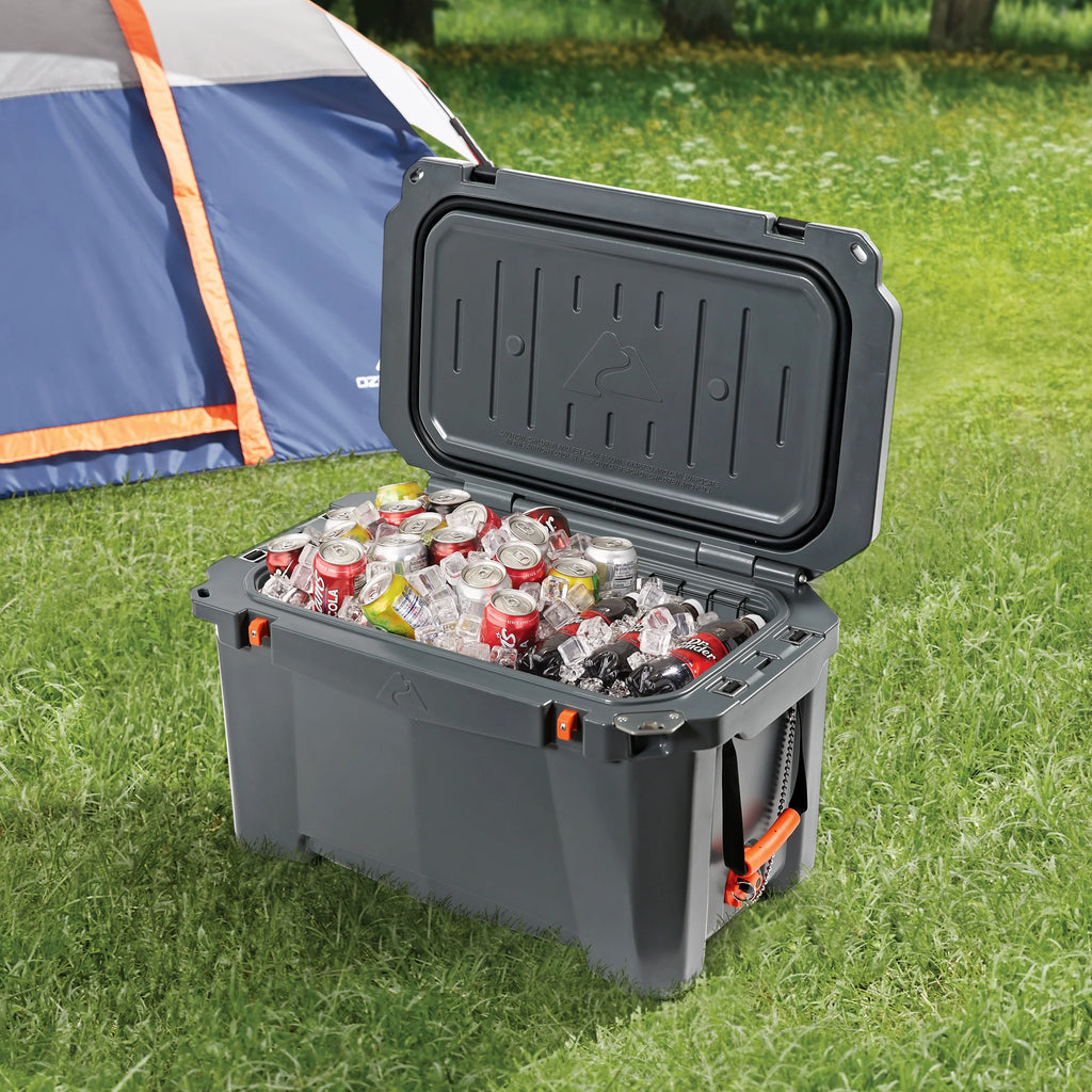 Gray 52 Quart Hard Sided Chest Cooler U358216