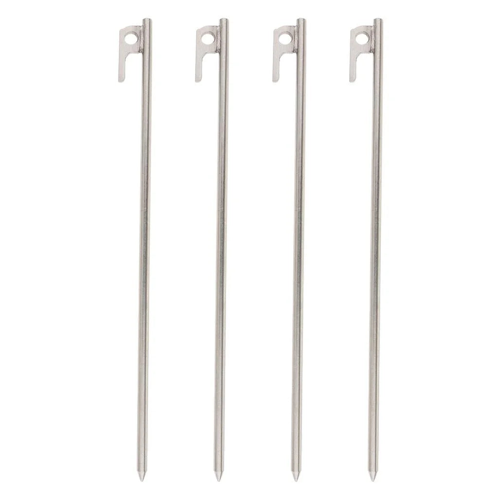 40cm Heavy-Duty Steel Solid Tent Stakes Pegs Ground Nail S257