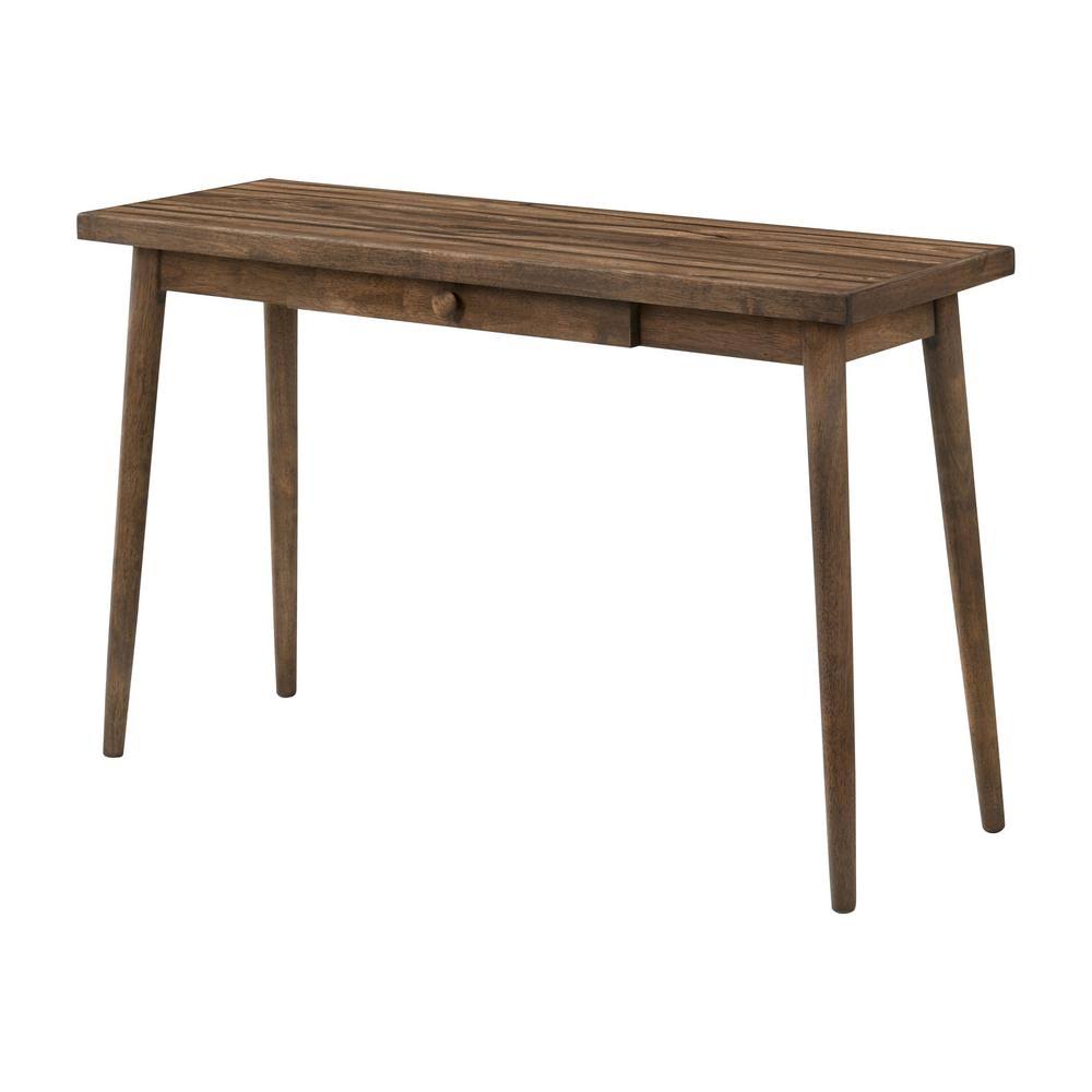 Walnut Midcentury Sofa Table in Brown Q2913
