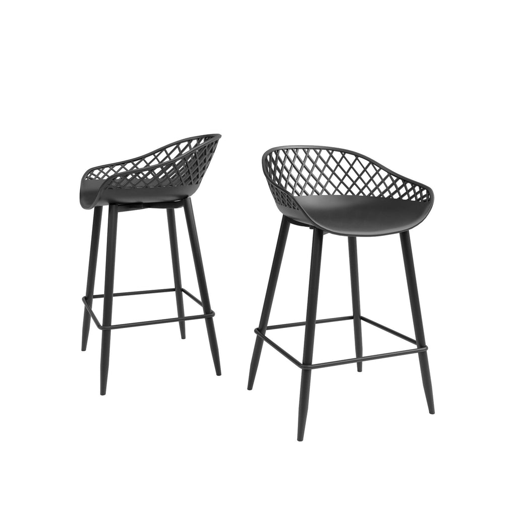 Black Counter Stool Set of 2 Z41249