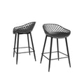 Black Counter Stool Set of 2 Z41249