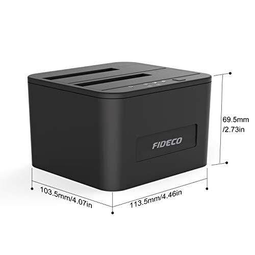 Hard Drive Docking Station, USB 3.0 SATA Dual Bay for 2.5 & 3.5 Inch HDD/SSD B8532
