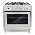 36 3.8 cu. ft. Single Oven Dual Fuel Range with Convection Oven in Stainless Steel I33798