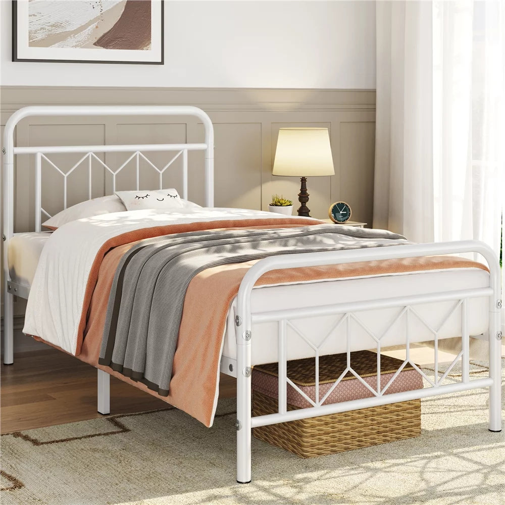 Twin Black Metal Bed Frame F18209