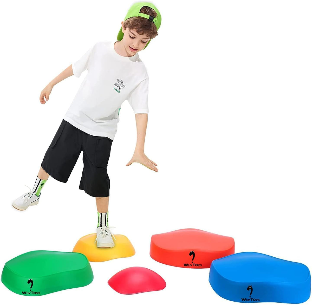 Balance Stepping Stones Stack 5 Kinds of Color Wave Blocks E1820