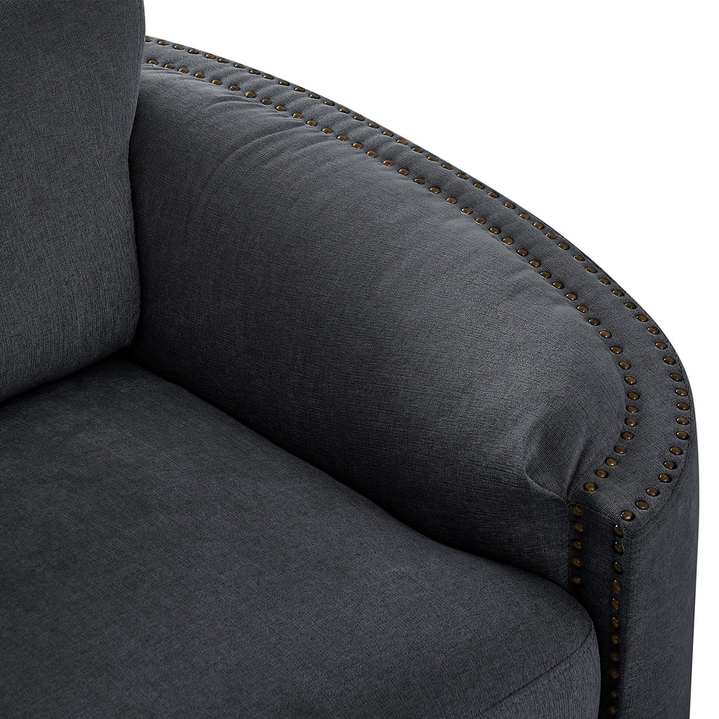 Gray 2 Seat Upholstery Loveseat Sofa L95320