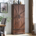 Brown 72" Tall Wood Kitchen Pantry Cabinet with 2 Doors I246288