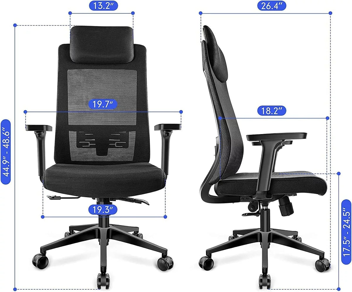 Ergonomic High Back Office Chair with Lumbar Support D873062