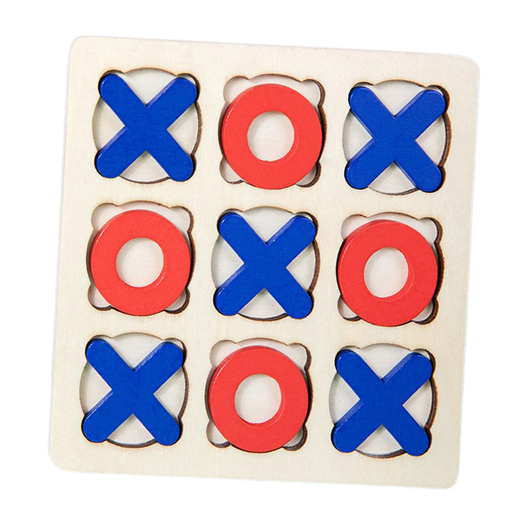 Wooden Tic Tac Toe Board Game Q75174