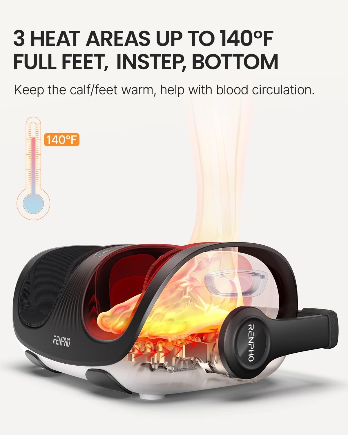 Shiatsu Foot and Calf Massager with Heat and Remote L149739
