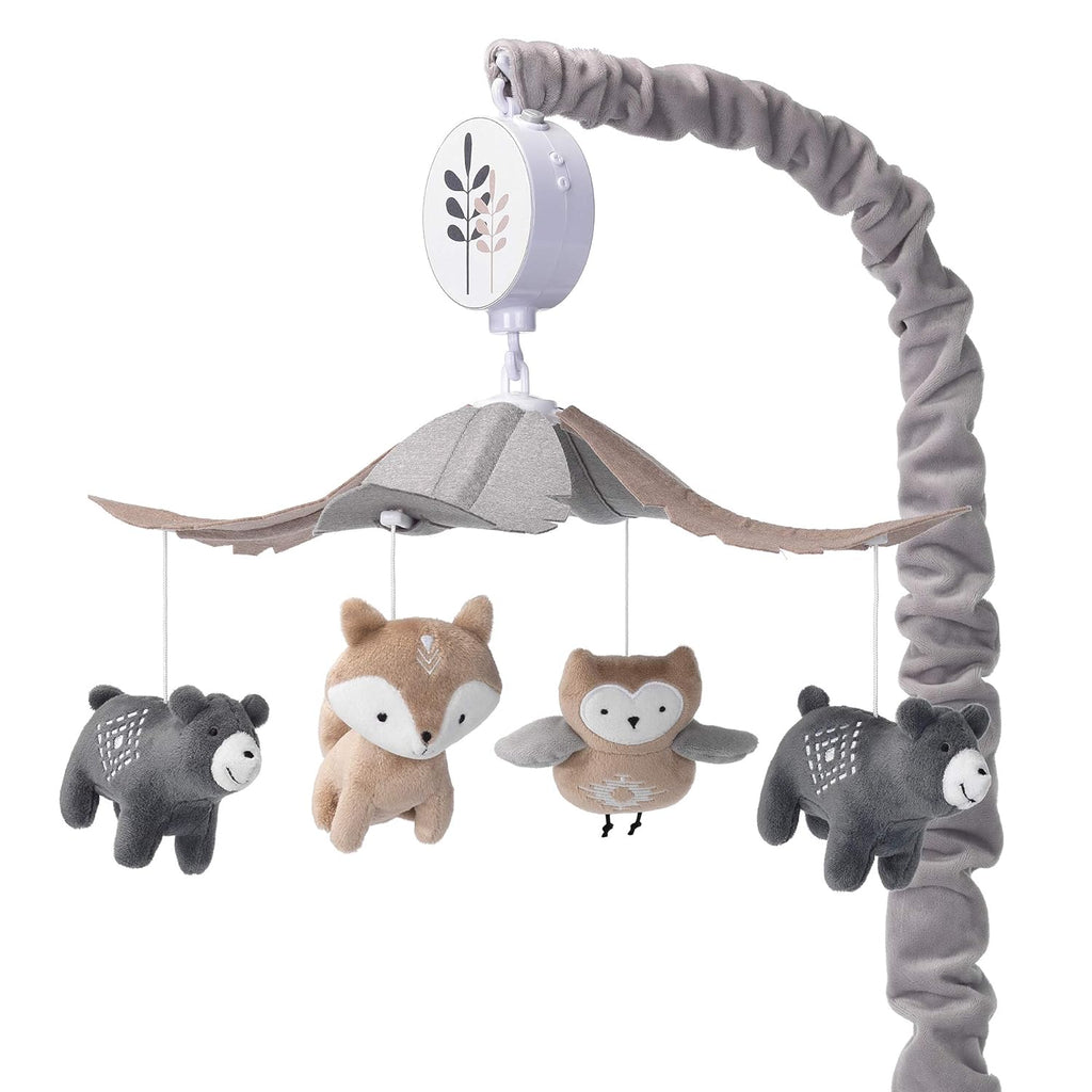 Gray/Tan Musical Baby Crib Mobile S710
