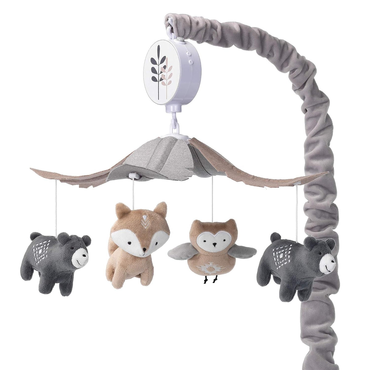 Gray/Tan Musical Baby Crib Mobile S710