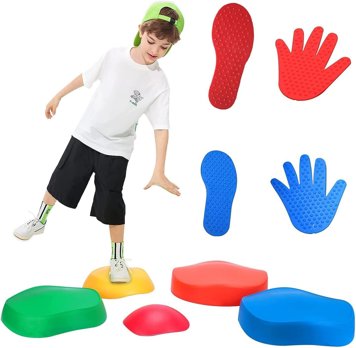 Balance Stepping Stones Stack 5 Kinds of Color Wave Blocks E1820