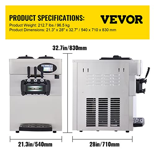 Commercial Soft Ice Cream Machine 3 Flavors B669128