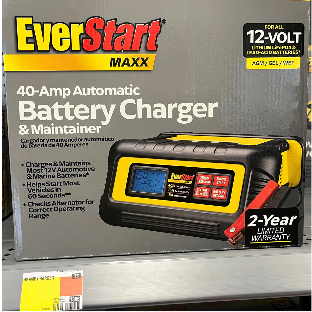 15 Amp Battery Charger and Maintainer with 40 Amp Engine Start K3980