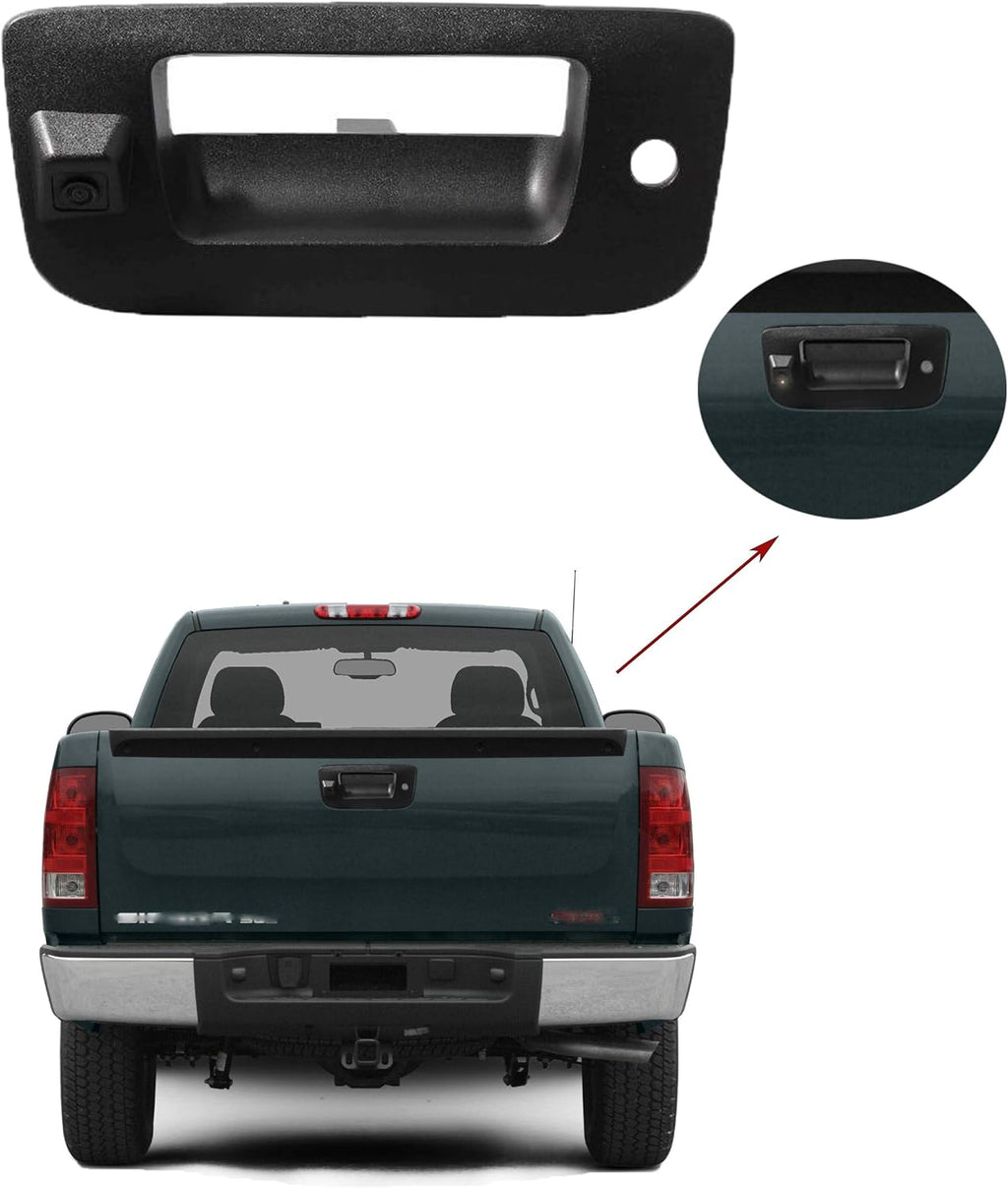 Black Waterproof Tailgate Handle Backup Camera O64943