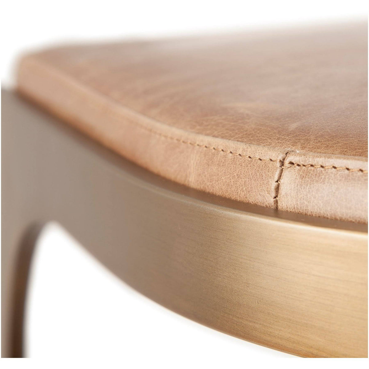 Brown Metal Bar Stool L339530