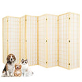 Black 5.6 Ft 8 Panel Room Divider A534