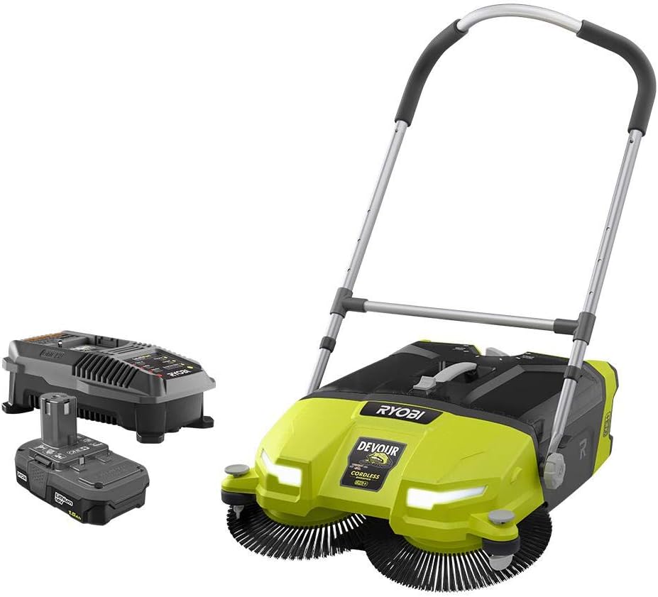 18-Volt Cordless 4.5 Gal. Debris Sweeper Kit with 1.5 Ah Battery and Charger H70939