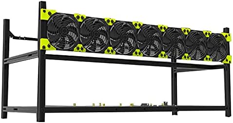 8 GPU Aluminum Open Air Mining Frame Case with Fans M863080