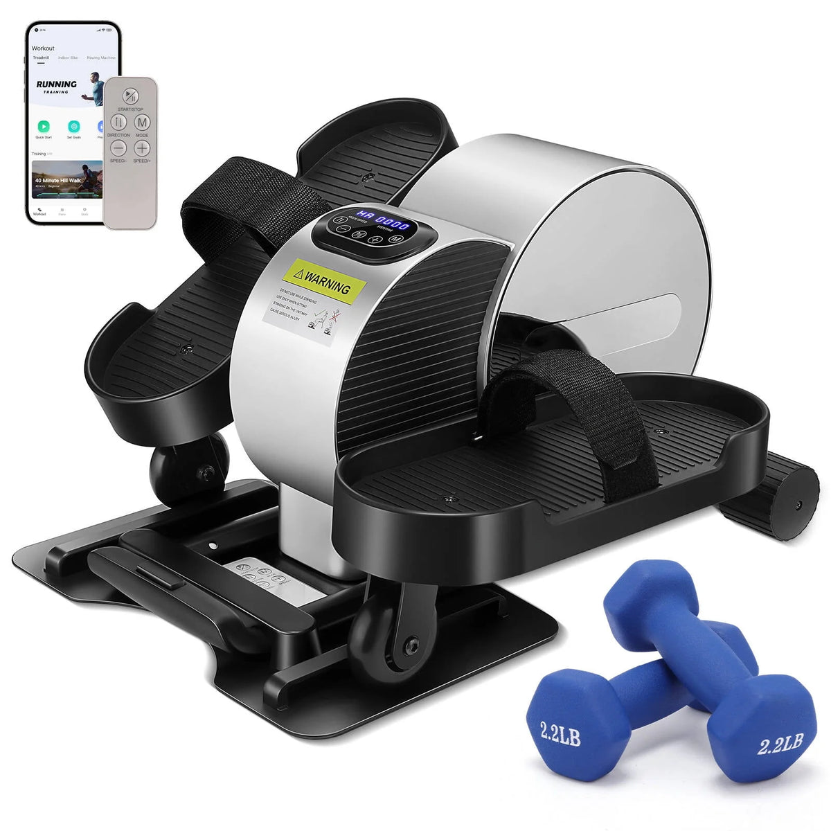 Under Desk Elliptical Machine with APP & Bluetooth O8544