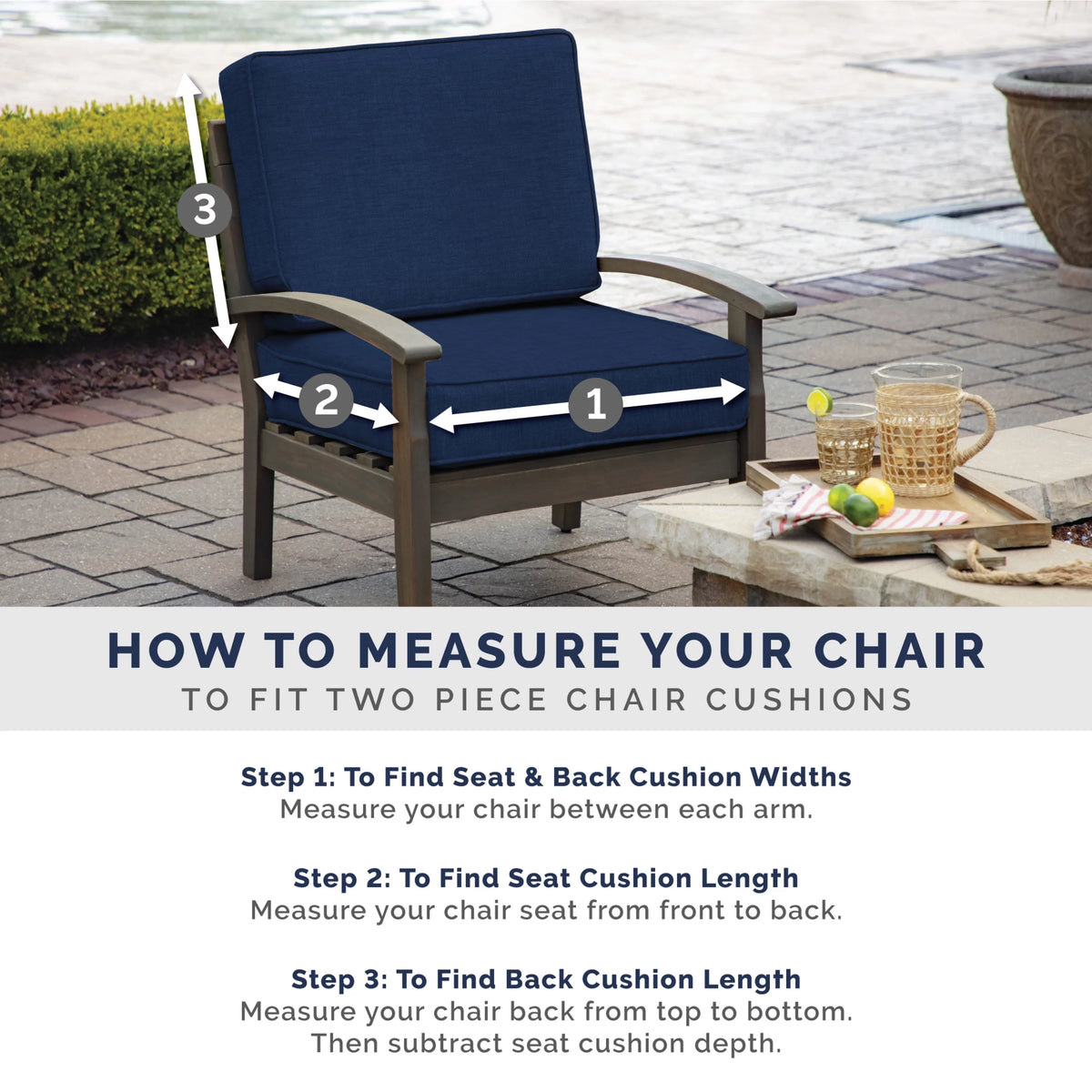 Outdoor Chair Cushion 20 x 21 G271