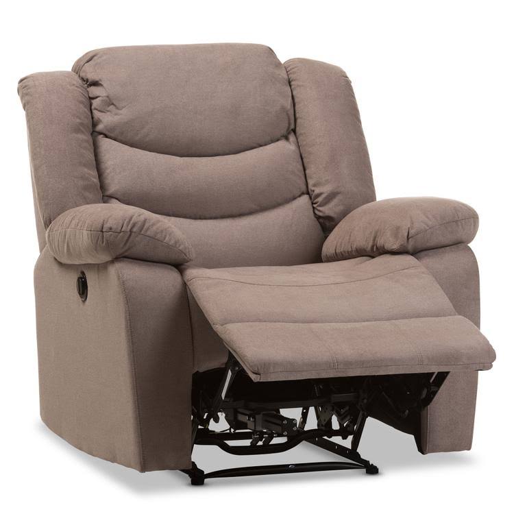 Godiva Brown Fabric Power Recliner Chair F118