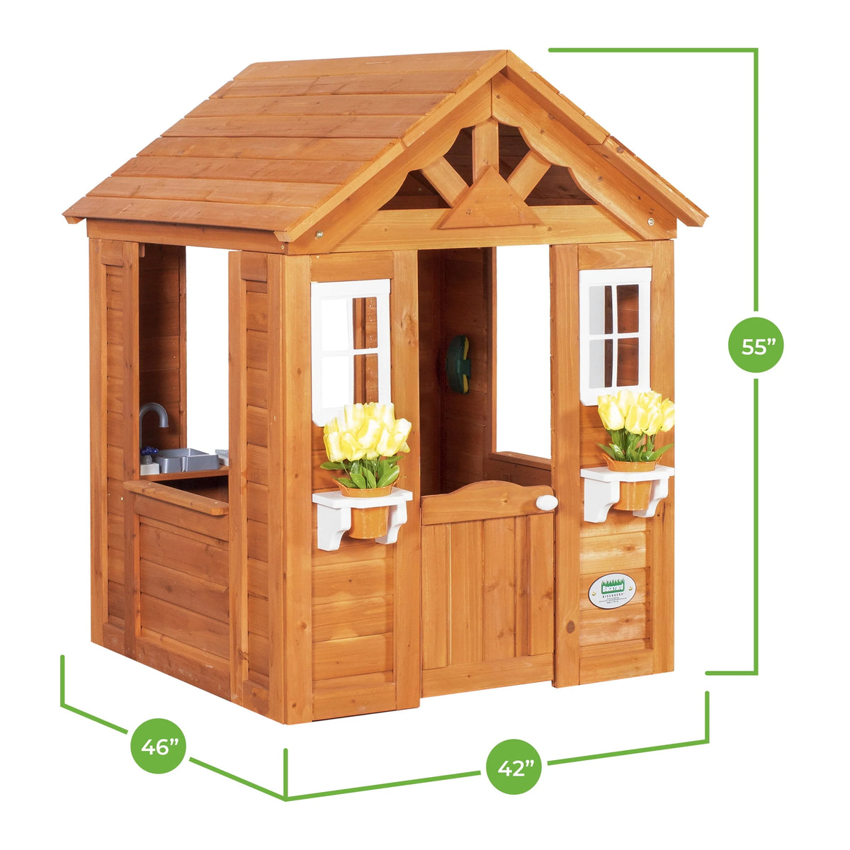 Cedar Wooden Playhouse U43151