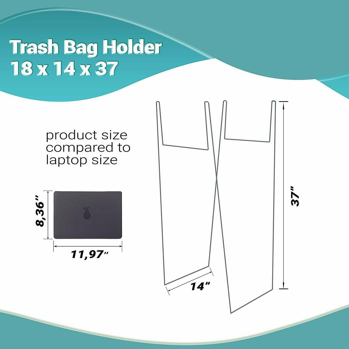 Steel Trash Bag Holder 55 Gallon C858