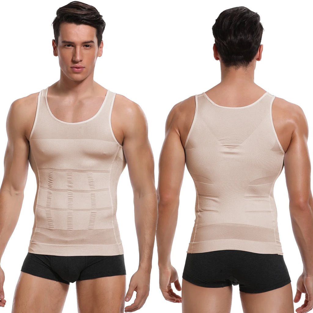 Mens Compression Undershirts Body Shaper Vest Tank Tops M167