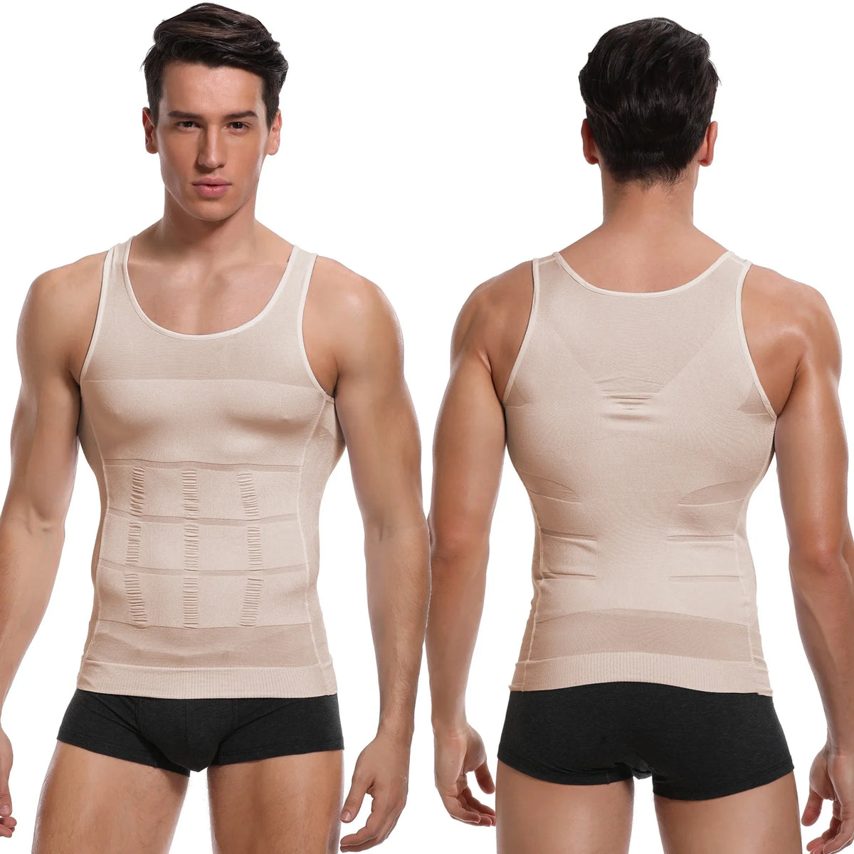 Mens Compression Undershirts Body Shaper Vest Tank Tops M167