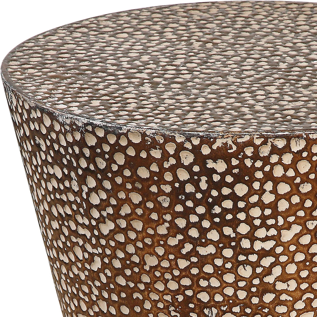 19.88 inch Drum Shaped Accent Table W125135